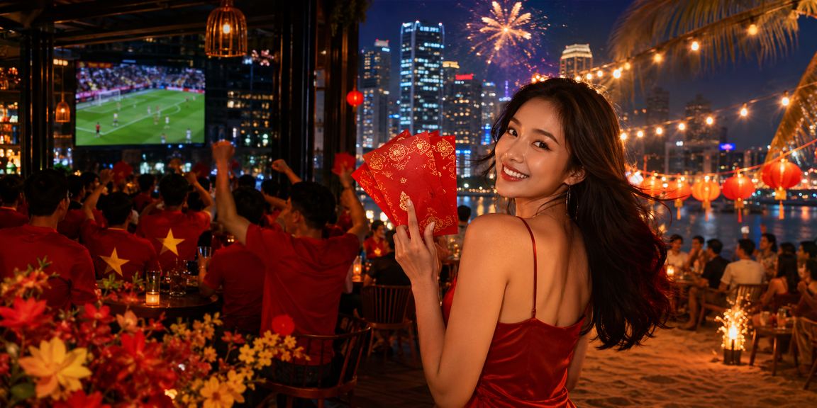 Không khí Tết Hà Nội gắn với chủ đề thể thao và giải trí trực tuyến